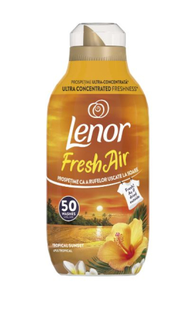 Detergenti textile - Balsam de rufe Lenor Fresh Air Effect Tropical Sunset, 700 ml, 50 spalari