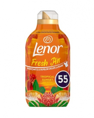 DETERGENTI, PRODUSE CURATENIE - Balsam de rufe Lenor Fresh Air Effect Tropical Sunset, 770 ml, 55 spalari