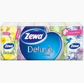 Ingrijire faciala - Batiste nazale Zewa Deluxe Design, 10 buc /set, 3 straturi