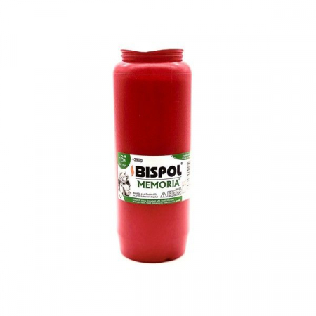 Accesorii seminee, sobe si gratare - Bispol Memoria W011 candela rezerva rosie, 6 zile, 390 gr