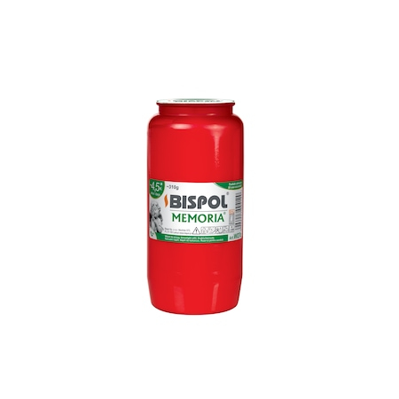 Accesorii seminee, sobe si gratare - Bispol Memoria W07 candela rezerva rosie, 4.5 zile, 310 gr