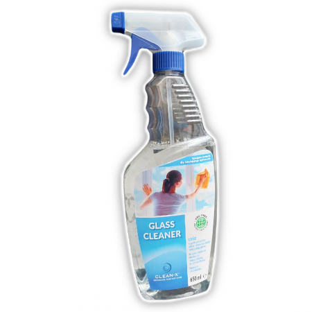 Curatare sticla, ferestre,oglinzi - CLEAN X Detergent geam, Glass Cleaner, 650 ml