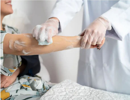 Burete de baie impregnat cu gel de dus,  unica folosinta, 40 buc/ pachet [2]