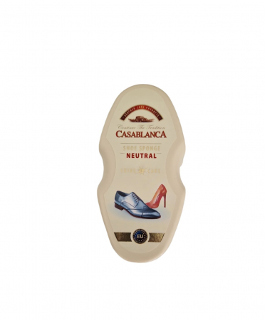 Intretinere incaltaminte - Burete pentru Pantofi cu Silicon, Mediu, Neutru, Casablanca
