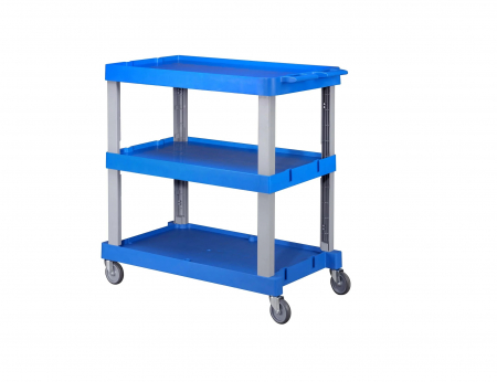 Carucioare curatenie - Carucior catering multifunctional cu rafturi