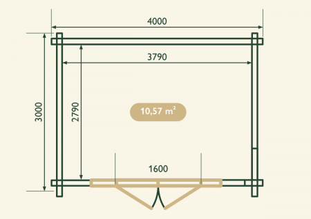 Casuta de gradina Riesling 4×3m [4]