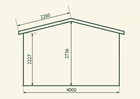 Casuta de gradina Giro 4x4m [2]