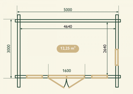 Casuta de gradina Chenin 5×3m [5]