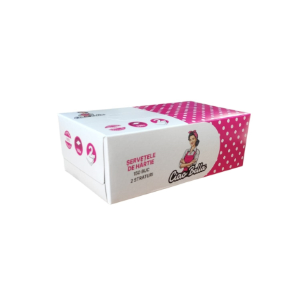 Ciao Bella Servetele faciale, 2 straturi, 150 buc [3]