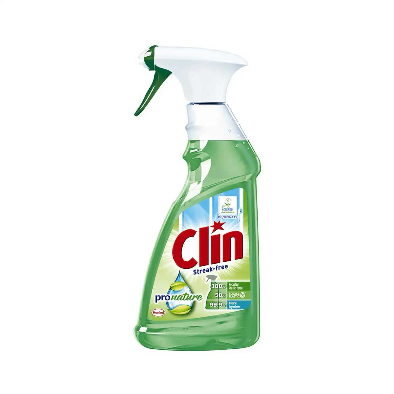 Curatare sticla, ferestre,oglinzi - Clin Pro Nature detergent de geam, 500 ml
