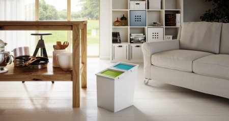 Cos gunoi colectare selectiva cu 2 compartimente, 30 L [4]