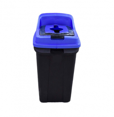 Cosuri plastic - Cos colectare selectiva, plastic, 70 l, albastru