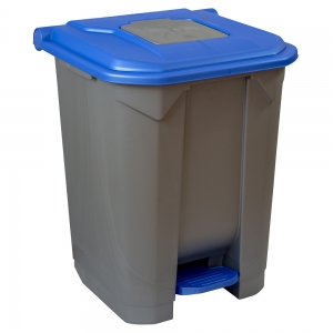 Cosuri plastic - cos-gunoi-cu-pedala-cex-cube-50-l-albastru