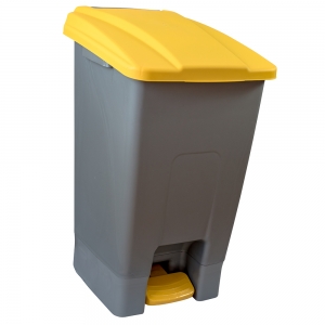 COLECTARE SELECTIVA - cos-gunoi-cu-pedala-cex-cube-70-l-galben