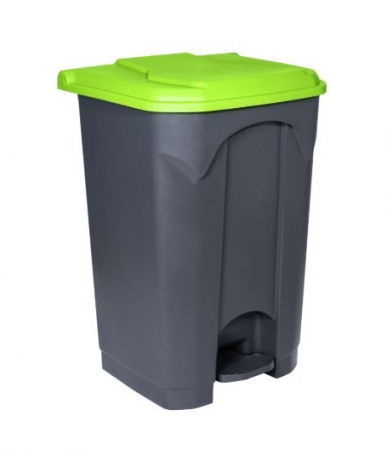 COLECTARE SELECTIVA - Cos gunoi cu pedala, CEX CUBE ECO, 68 l, verde
