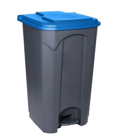 Accesorii pe coduri de culori - Cos gunoi cu pedala, CEX CUBE ECO, 87 l, albastru