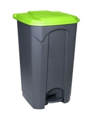 Accesorii pe coduri de culori - Cos gunoi cu pedala, CEX CUBE ECO, 87 l, verde