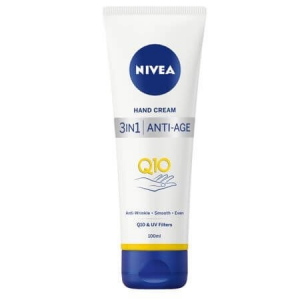 COSMETICE, INGRIJIRE PERSONALA - Crema de maini, Nivea 3 in 1 Anti-Age Q10, 100 ml