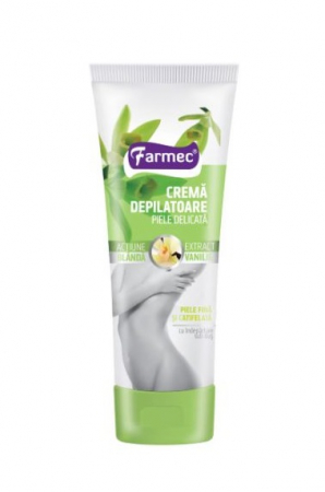 Ingrijire corp - Crema depilatoare pentru piele delicata, Vanilie, 150 ml
