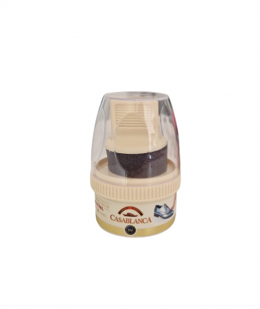 Intretinere incaltaminte - Crema solida pentru pantofi, ceara incolora, 50 ml, Casablanca