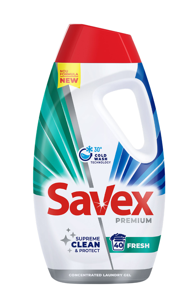 Detergent de rufe - Detergent lichid Savex Fresh, 40 spalari, 1.8 L
