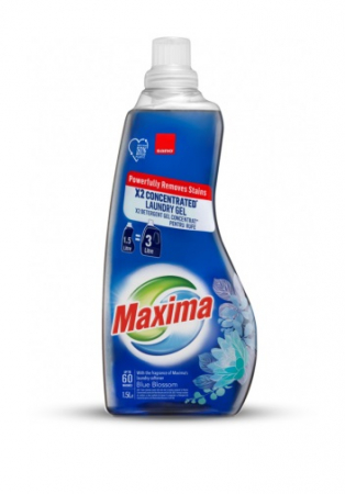 Detergent de rufe - Detergent lichid concentrat Sano Maxima Blue Blossom, 1.5 l, 60 spalari