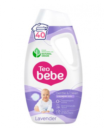 DETERGENTI, PRODUSE CURATENIE - Detergent lichid TEO BEBE Gentle & Clean Lavender, 1.8 l, 40 spalari
