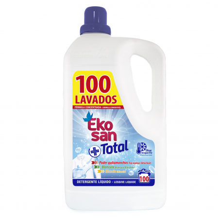 Detergent de rufe - Detergent rufe lichid Ekosan Total Action, 5 L