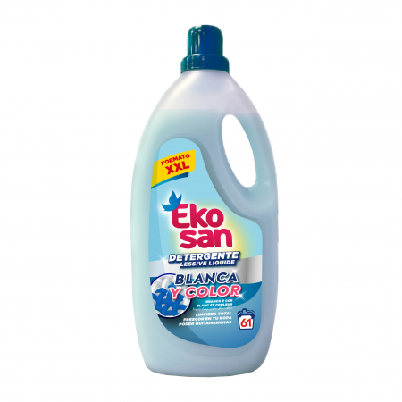 Detergent de rufe - Ekosan Detergent pentru rufe albe si colorate, 4 L