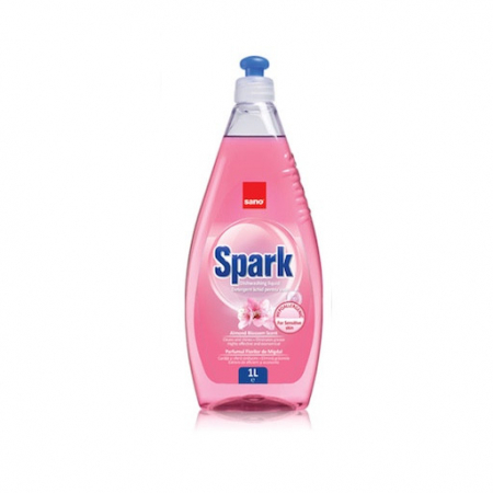 Detergenti vase - Detergent vase Sano Spark Flori de migdale, 1 L