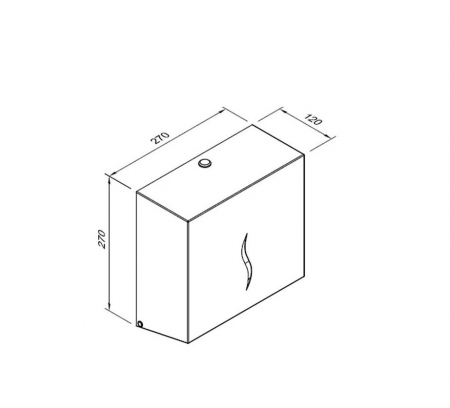 Dispenser inox prosoape pliate C-V, alb [2]