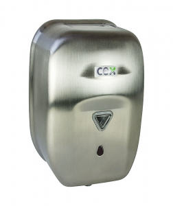 Dispenser sapun lichid cu senzor, din inox lucios, 1200 ml [0]