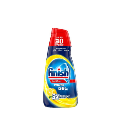 Detergent masina de spalat vase - Finish All in 1 Power Gel Lemon, detergent pentru masina de spalat vase, 600 ml