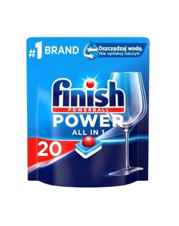 Detergent masina de spalat vase - Finish Power All in 1 detergent pentru masina de spalat vase, 20 tablete