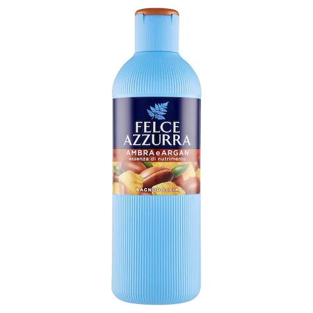 Ingrijire corp - Gel de dus Felce Azzura, Amber & Argan, 650 ml