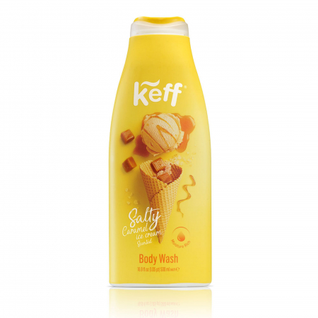 Ingrijire corp - Gel de dus Keff Salty Caramel, 500 ml