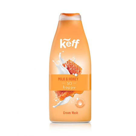 Ingrijire corp - Gel de dus Keff Milk & Honey, 500 ml