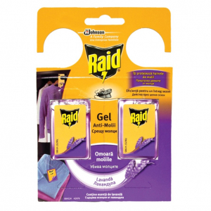 Insecticide - Gel impotriva moliilor, Lavanda, Raid, 2 buc