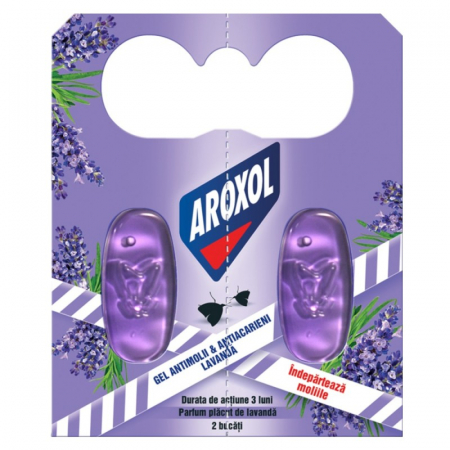 Insecticide - Gel impotriva moliilor si a acarienilor, Aroxol, Lavanda, 2 buc