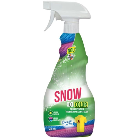 Detergenti vase - Spray pentru indepartarea petelor Snow Oxi Color, 500 ml