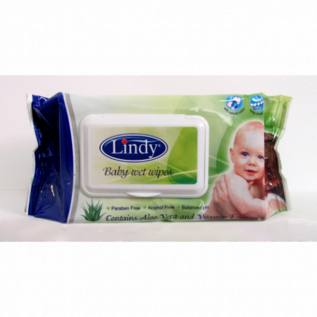 Hartie igienica - Servetele umede Lindy, 64 buc