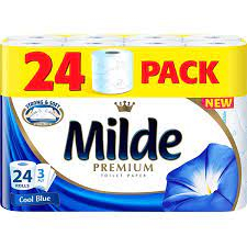 Hartie igienica - Hartie igienica  Milde Cool Blue, 3 straturi, 24 role