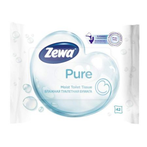 Cosmetice ingrijire intima - Hartie igienica umeda Zewa Pure, 42 buc
