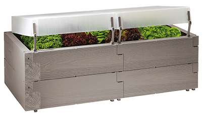 Jardiniere - Jardiniera de gradina Juwel Timber 2 nivele si capace termice