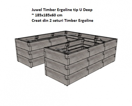 Jardiniera de gradina Juwel Timber Ergoline [8]