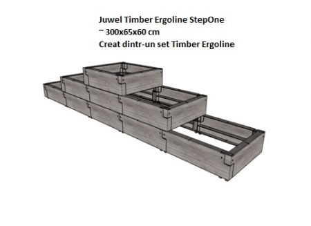 Jardiniera de gradina Juwel Timber Ergoline [4]
