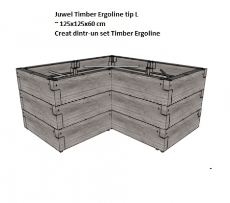 Jardiniera de gradina Juwel Timber Ergoline [6]