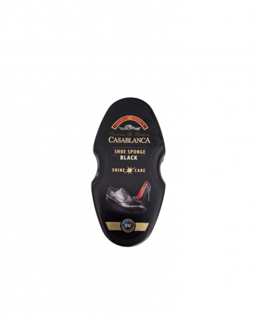Intretinere incaltaminte - Burete pentru Pantofi cu Silicon, Mediu, Negru, Casablanca