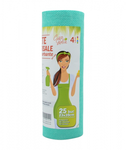 Accesorii pe coduri de culori - Lavete universale pe rola, Ciao Bella 25 buc pe rola, verde