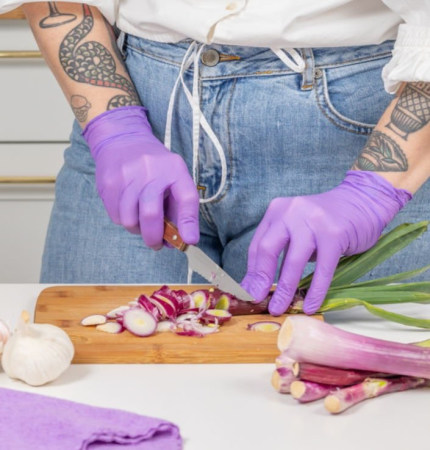 Manusi nitril, mov L, 20 buc/ set [1]